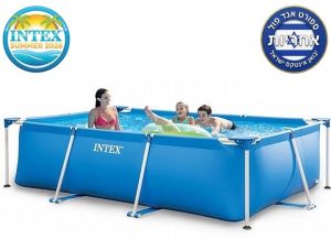 בריכה מלבנית 60X160X65 מבית INTEX 28271 יבואן רשמי אינאקס ישראל