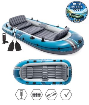 סירת INTEX Excursion 5 ל־5 אנשים – סירה מתנפחת רחבה ויציבה