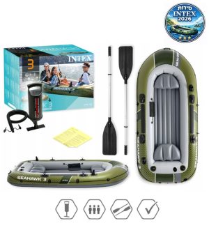 סירת INTEX 66333 SeaHawk ל-3 מבוגרים – יציבה ועמידה