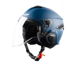 קסדת רכיבה לאופניים אל אס 2 כחול מט – LS2 OF610 E-BIKE