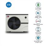 משאבת חום אינוורטר לבריכה 10KW דגם KT10-Family עם מדחס מיצובישי
