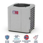 משאבת חום אינוורטר לבריכה 37KW דגם KT37 TOP לחימום בריכות עד 80 קוב מעל 30 מעלות