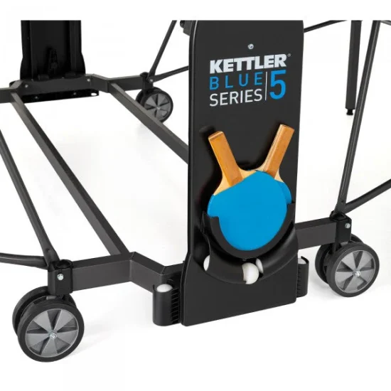 גלגלים כפולים ומכווני גובה בשולחן טניס KETTLER K5