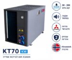 משאבת חום מסחרית KT70 TOP FULL INVERTER 70kW עם זוג מאווררים עיליים